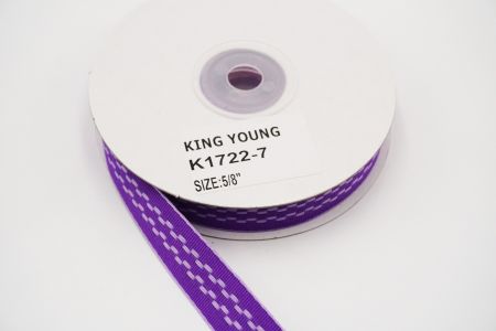 Center Stitched Woven Ribbon_K1722-7-1_purple